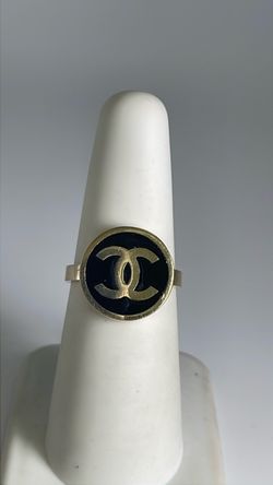 14k logo ring gold and black