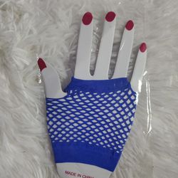 Neon Fingerless Fishnet Wrist Gloves 80s Costume Props Halloween - $3 Each Pair