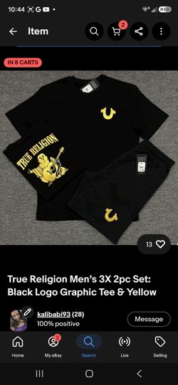 Mens True Religion shorts set 3x