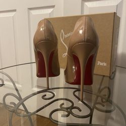 Christian Louboutin So Kate Patent Pointed-Toe Red Sole Pump 