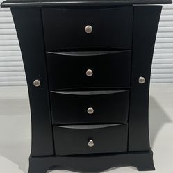 Black Wood Jewelry Box