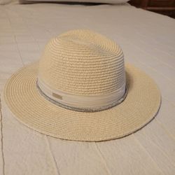 Steve Madden Cream  Wide Brim Sun Hat