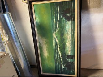 Old hand painted painting