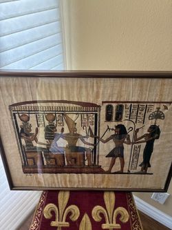 Hand Painted framed picture on paper