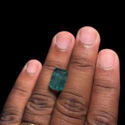 IGI Certified 8 Carat Natural Zambian Emerald Loose Gemstone