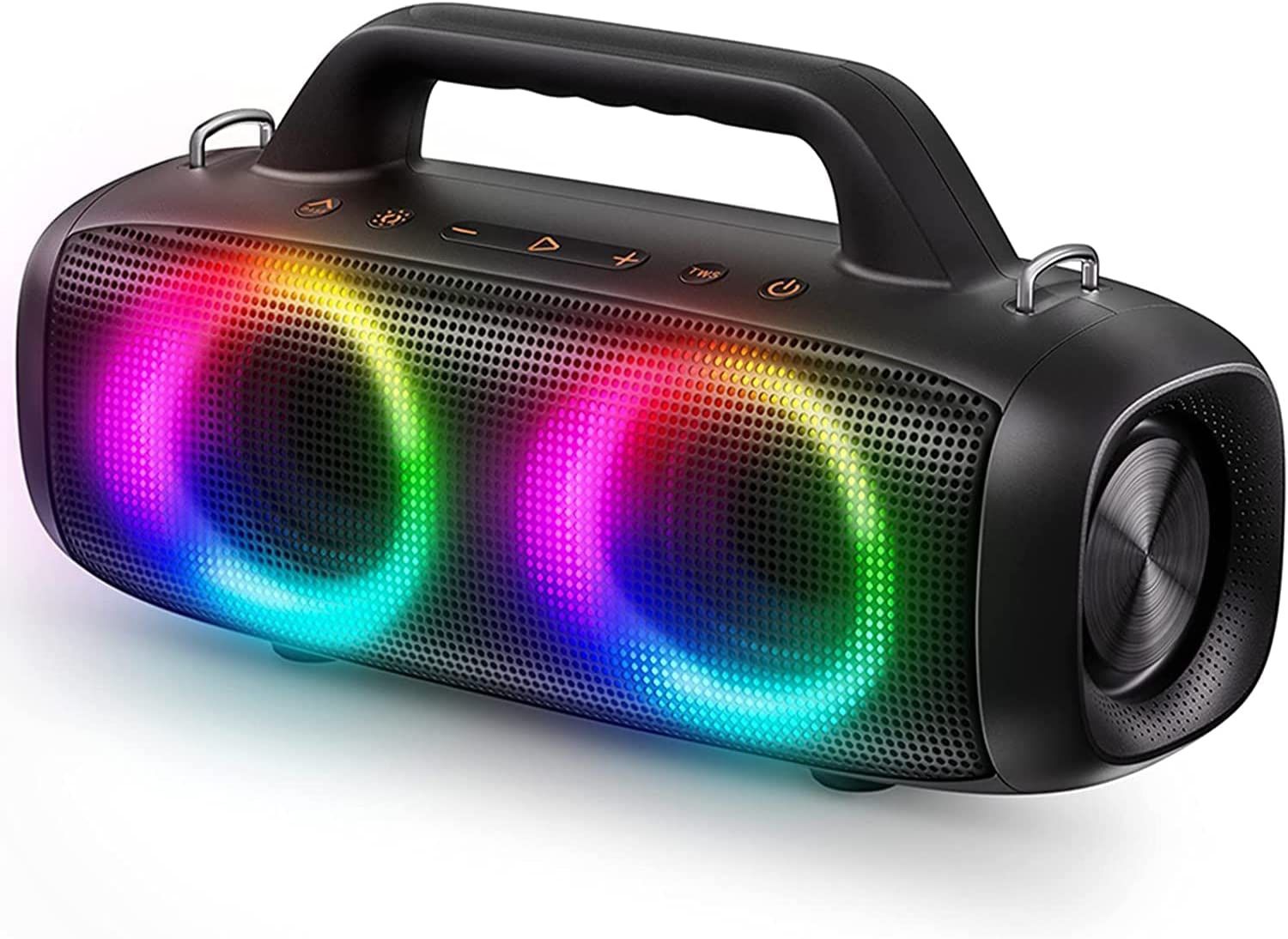 70W Loud Bluetooth Speaker, Uoudio IP67 Waterproof Wireless Speakers with RGB Lights, Rich Bass, 360° Stereo Sound, Built in Mic Port,12H Playtime, Po,All Products : American Fashion Style Bags On Sale