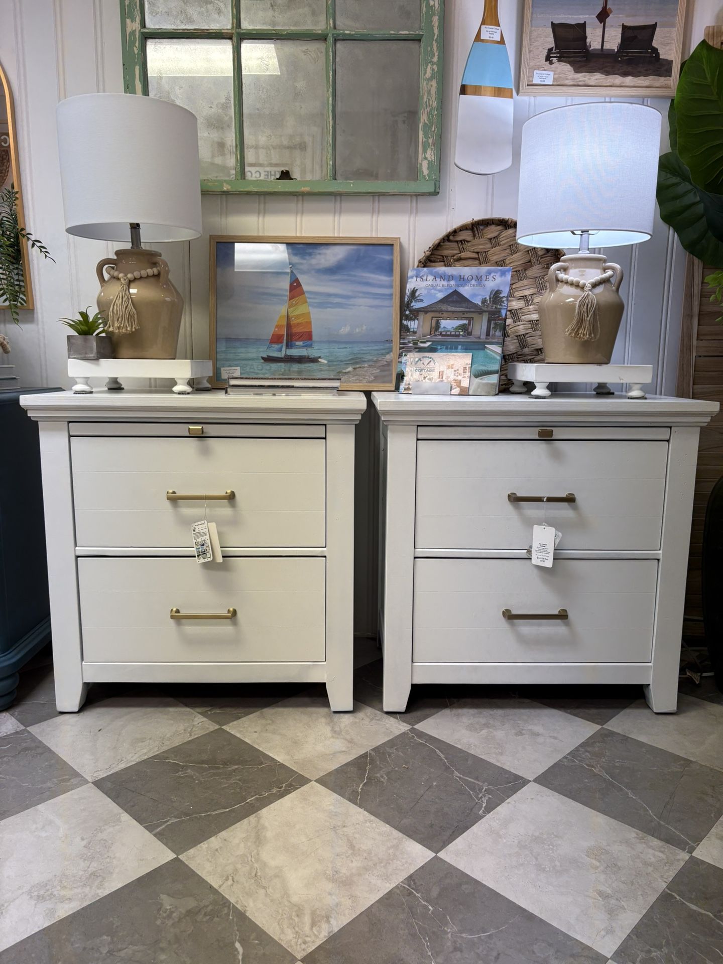 Set Of Two Nightstands available at Do Over Decor in Jensen Beach 