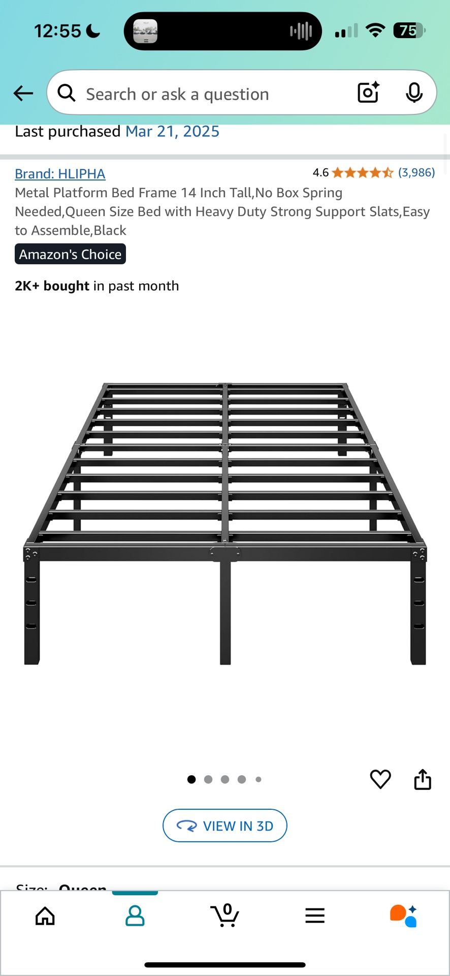 queen bed frame for sale