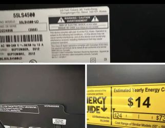 LG TV 55LS4500 55" LED TV (1080p, 120Hz) - Great Condition