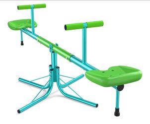 Seesaw for Kids Outdoor, 360° Spin Teeter Totter, 100 lb Seat
2-player bounce-and-spin fun with soft handles, cushioning bar, 3-section frame, and por