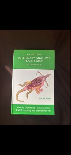 Saunders Veterinary Anatomy Flash Cards 2nd Edition
