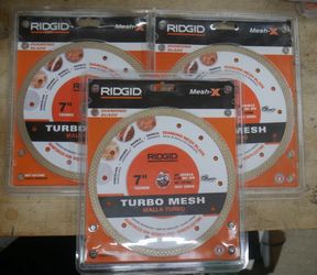 Ridgid Diamond Blade 7" HD-CM70P lot 3  new sealed