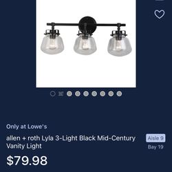 Allen Roth 3 Light Vanity Bar