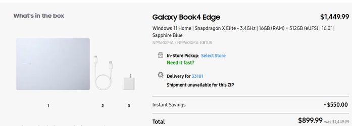 Galaxy Book4 Edge