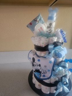 Mickey Mouse 3 Tier diaper cake