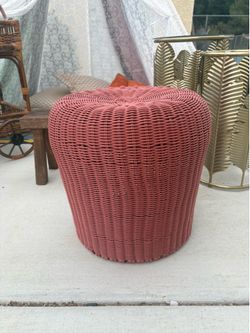 Wicker Ottoman