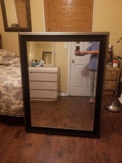 New Silver Mirror No Cratch. In Glass