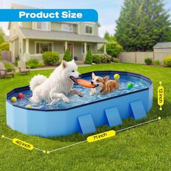 Foldable Dog Pool 71" Extra Large