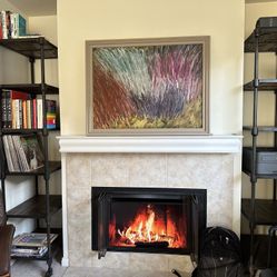 Randolph 25″ Solid Wood & Metal Bookshelves (Excellent Condition)