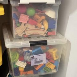 4 crates of misc 0-3 toys