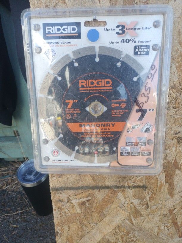 RIDGID Masonry Blade New!