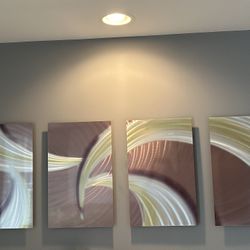 4-piece Metal Wall Art
