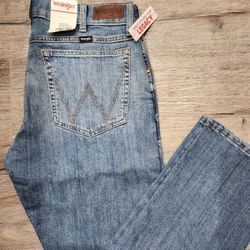 Men New Wrangler Jeans 31x30 Slim 
