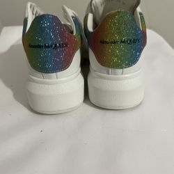 Size 5.5 - Alexander McQueen Oversized Sneaker White Multi W