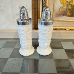 Westmoreland Milk Glass Salt And Pepper Shakers 