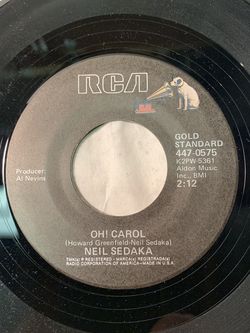 Neil Sedaka 45 Record -Calender Girl And Oh Carol