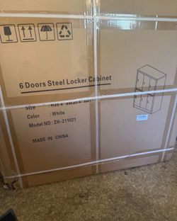 6 DOORS STEEL LOCKER  CABINET $65