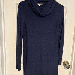 Adrienne Vittadini Deep Blue Cowl Neck Sweater