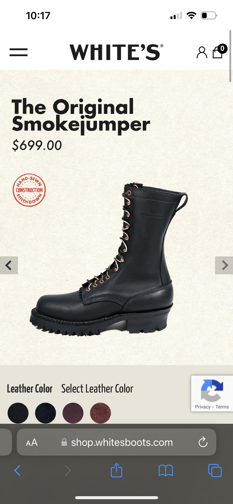 Whites Boots Smoke Jumper 409v