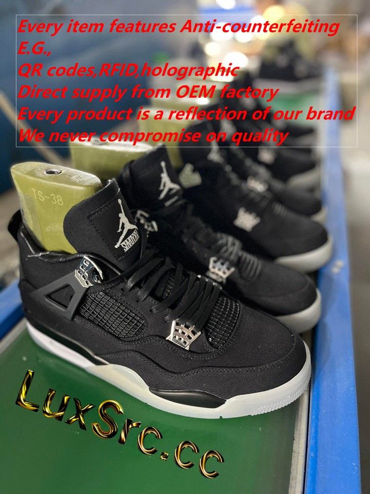 Black Air Jordan 4 Shoes Labubu