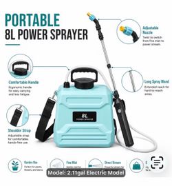 Brand New USB Rechargeable Portable Electric Garden Watering Can, Available In 1.32gal And 2.11gal Models, Equipped with A Telescopic Rod, Adjustable