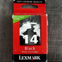 New Lexmark Black 14 Printer Ink Cartridge
