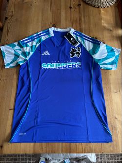 New! Adidas Seattle Sounders Jersey Men’s Large.
