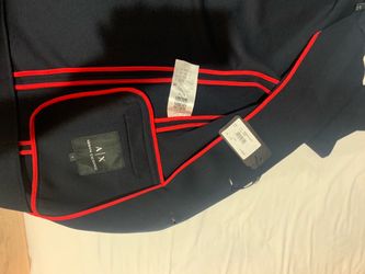 Armani Exchange Navy Jacket with Red Trim