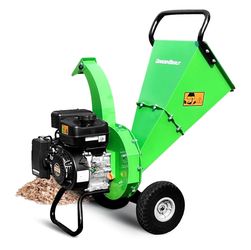 7HP Gas Powered Wood Chipper Shredder