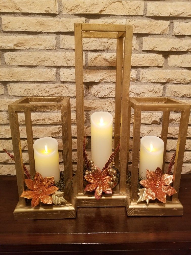 Candle Centerpiece Home Decor /For A Wedding (P.S. Note Candles Not Included)