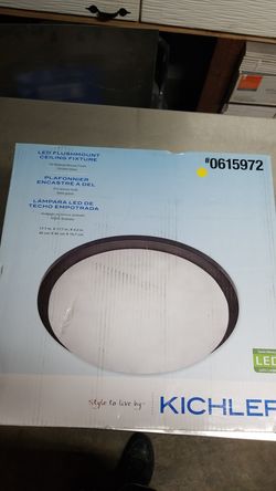 Led flush mount ceiling fixture