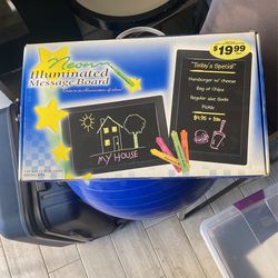 Neon Illuminated Message Board Complete 