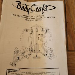 Body Craft Exercise Machine