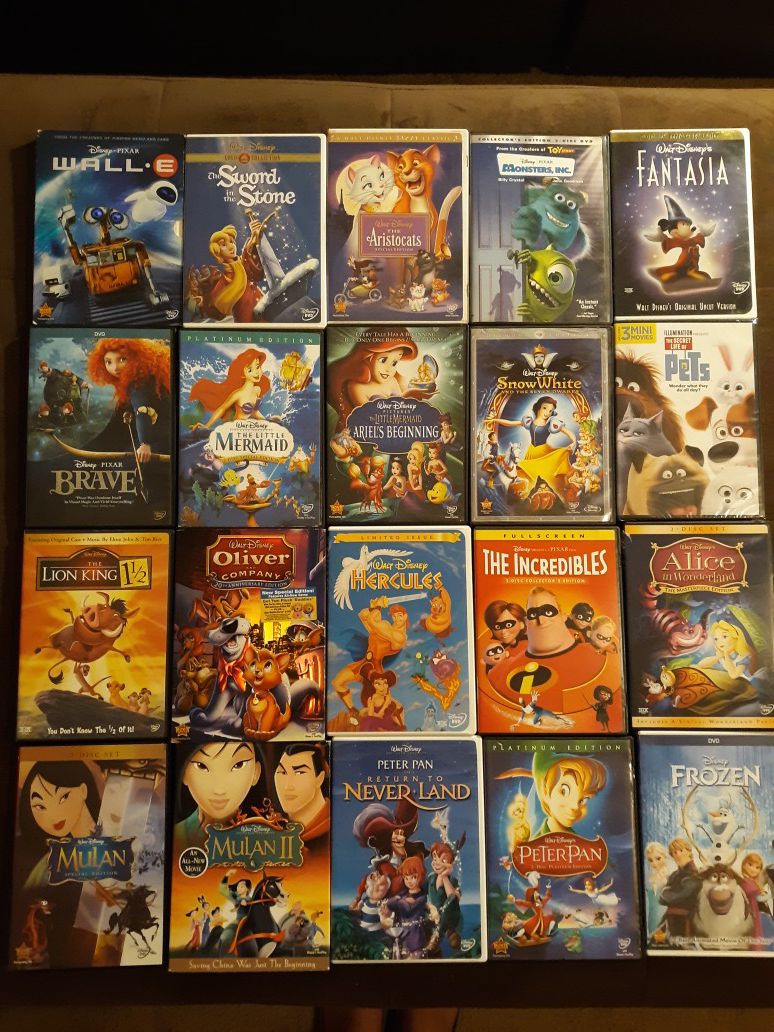 Huge Disney DVD Collection - 80 DVDs To Choose From / All Discs In Great Shape