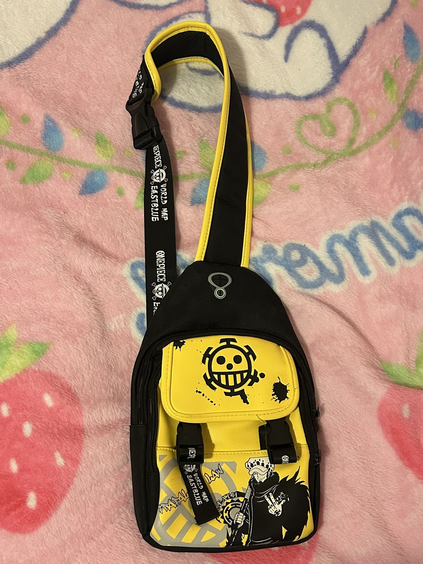 Anime One Piece Trafalgar Law Men Crossbody Bags Shoulder Bag