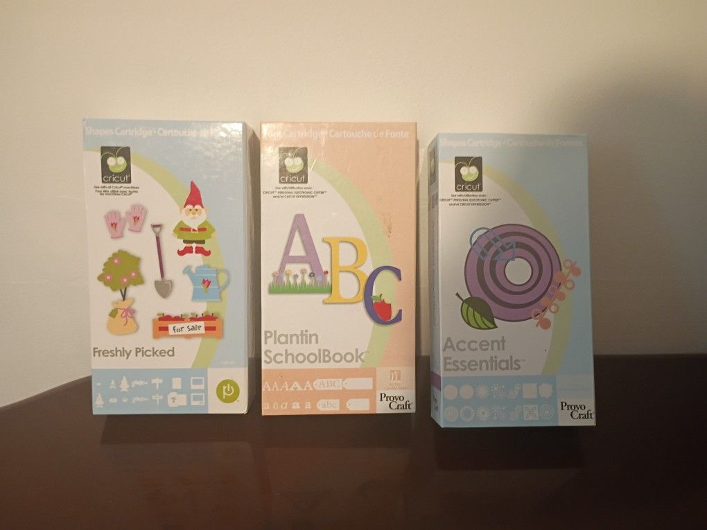 Lot Of 3 Cricut Cartridges