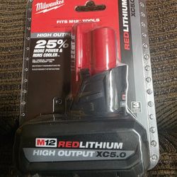 Milwaukee M12 Red Lithium Xc5.0