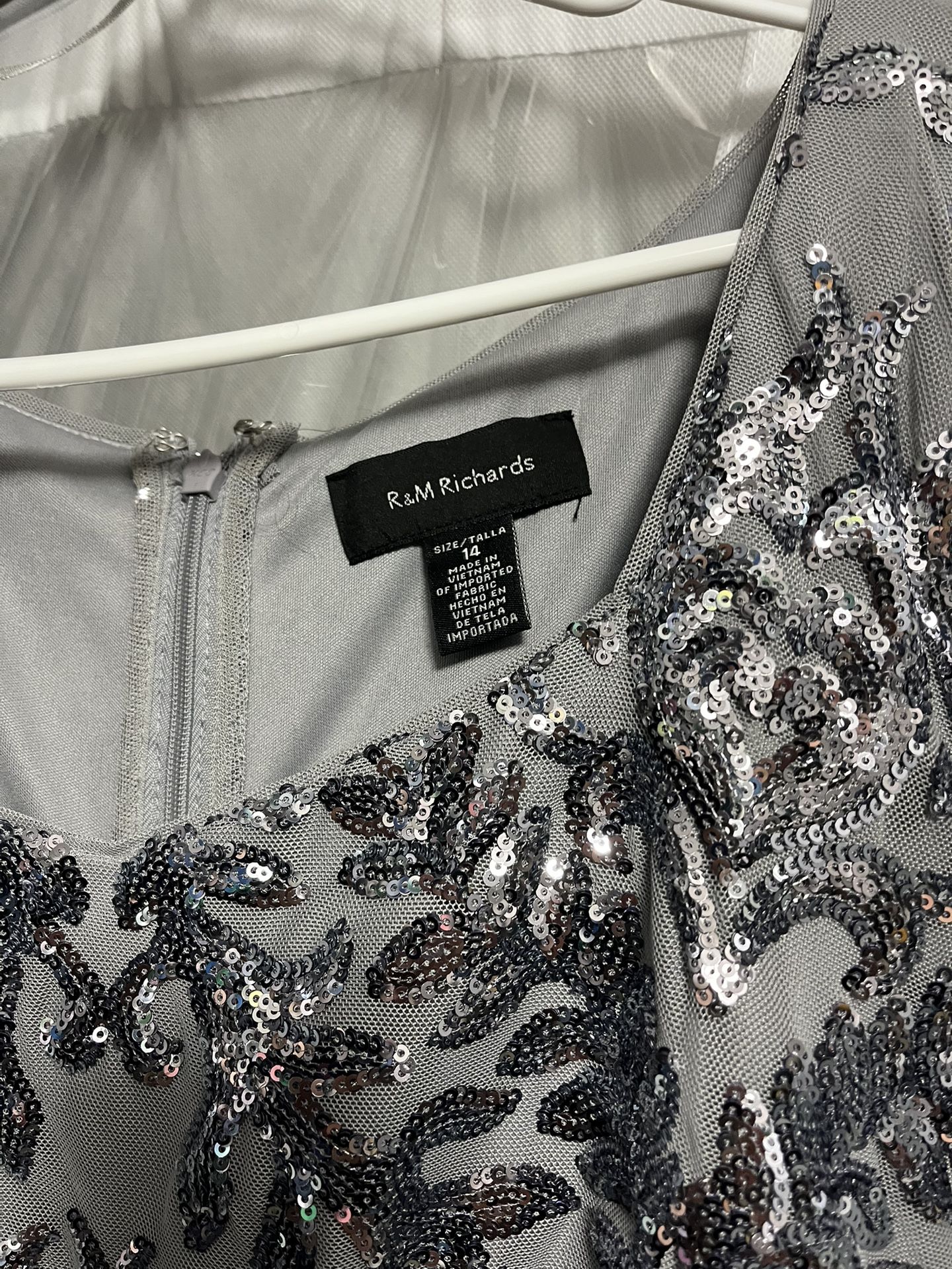 Silver Sequin Formal Dress