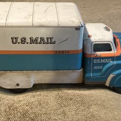 Vintage 1950s Marx Pressed Steel U.S. Mail Van