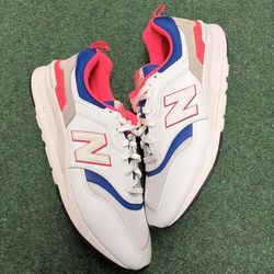 NEW BALANCE 997 WHITE PINK BLUE SIZE 12